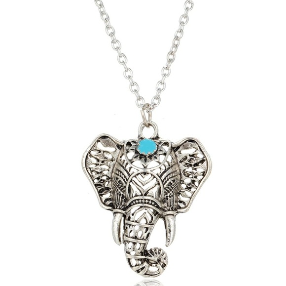 NWOT Vintage Style Elephant Necklace - Picture 2 of 7